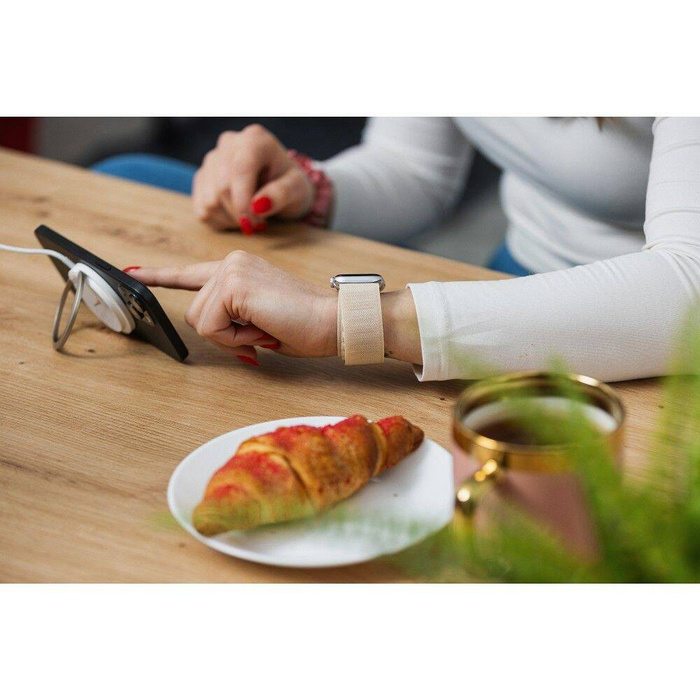 FORCELL F-DESIGN FA13 pasek do APPLE Watch 42 / 44 / 45 / 49 mm zielony