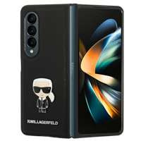 Etui KARL LAGERFELD Samsung Galaxy Z Fold 4 Book Saffiano Ikonik Metal Czarny Case