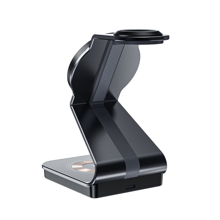 Ładowarka Tech-protect Qi15w-a29 3in1 Magnetic Magsafe Wireless Charger Black