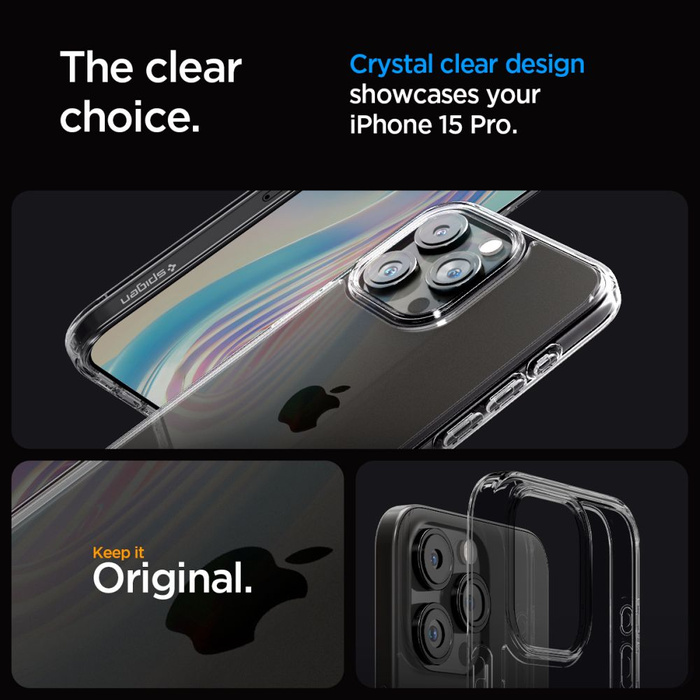 Etui SPIGEN ULTRA HYBRID IPHONE 15 PRO SPACE CRYSTAL