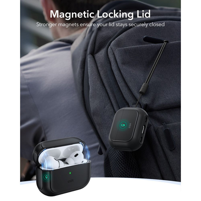 ESR ORBIT HALOLOCK MAGSAFE APPLE AIRPODS PRO 3 BLACK