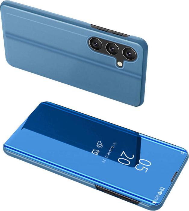Etui Clear View Case etui do Samsung Galaxy A24 4G pokrowiec z klapką niebieskie Case