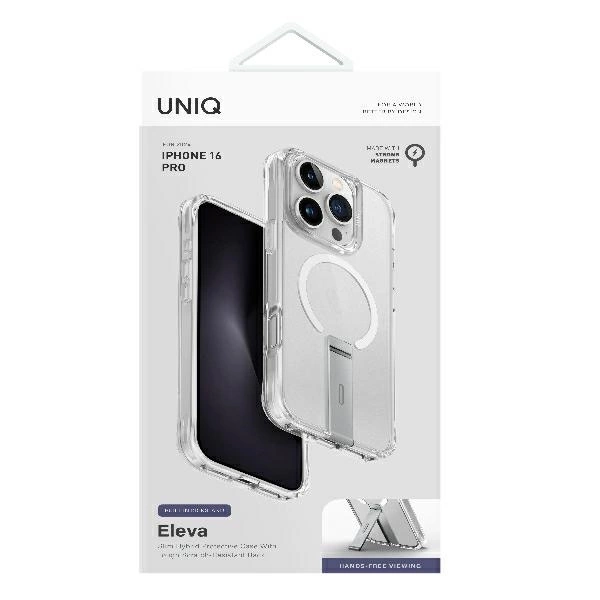 UNIQ etui Eleva with Vertica Stand iPhone 16 Pro 6.3" przeźroczysty/lucent clear