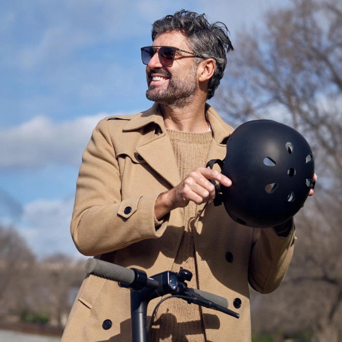 Kask rowerowy BMX/hulajnoga Wozinsky lekki M - czarny