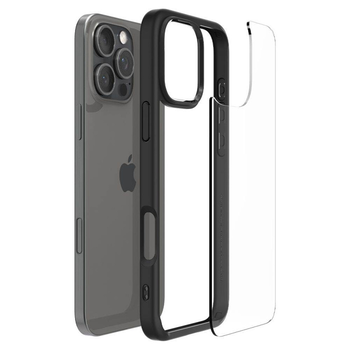 ETUI SPIGEN ULTRA HYBRID IPHONE 16 PRO MAX MATTE BLACK