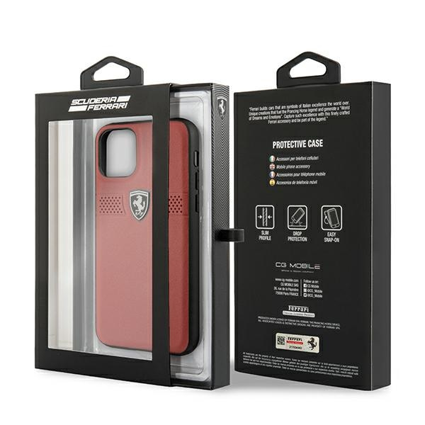 Etui FERRARI Apple iPhone 11 Pro Off Track Leather Czerwony Hardcase