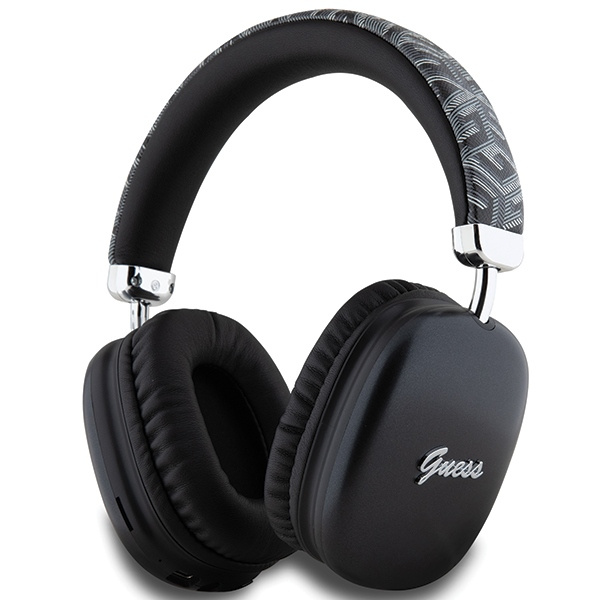 Guess słuchawki nauszne Bluetooth GUBHK1GCTCSK czarny/black Gcube Metallic Script Logo
