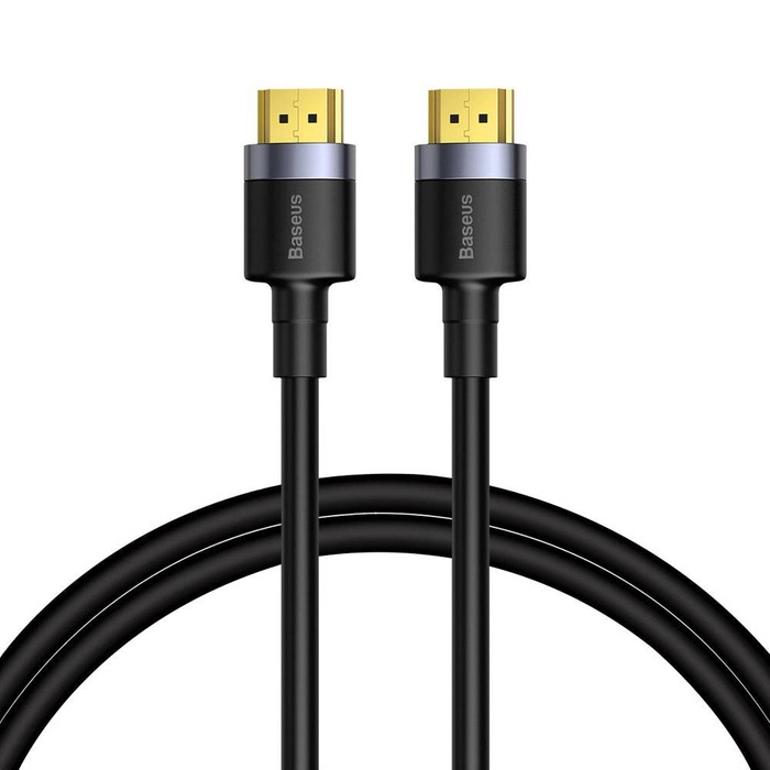 Baseus Cafule kabel przewód HDMI 2.0 4K 60 Hz 3D 18 Gbps 2m czarny (CADKLF-F01)