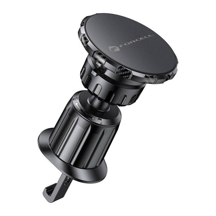 Uchwyt na telefon do samochodu magnetyczny Forcell F-Grip MagElite do kratki czarny