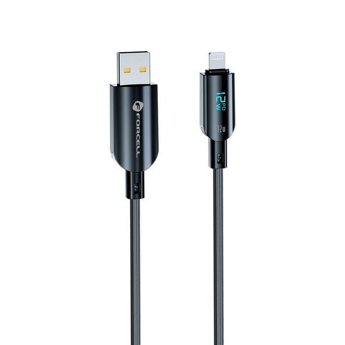 Kabel USB A do Lightning Forcell F-Energy 2,4A 12W Digital 1,2 m C273 czarny