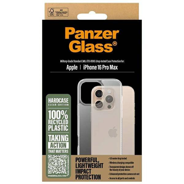 Etui PanzerGlass HardCase iPhone 16 Pro Max 6.9" przezroczysty/transparent 1290