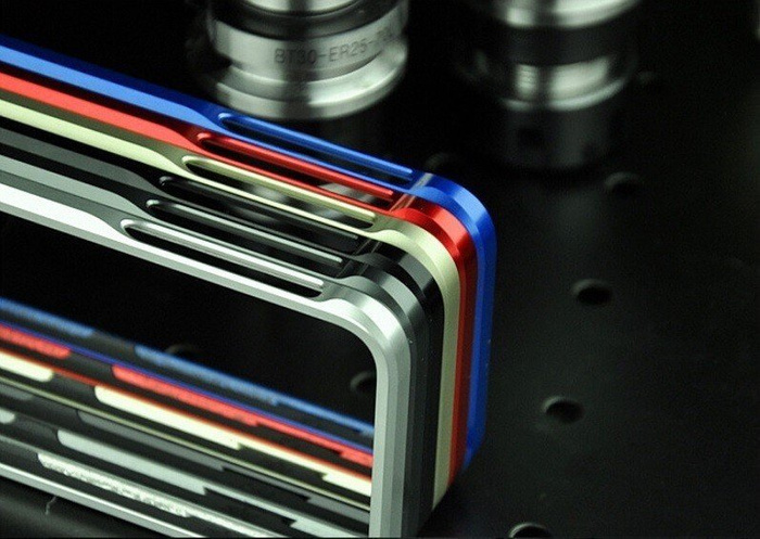 Etui LJY Sword 6 iPhone 6 6S Aluminium Bumper Ramka Niebieski