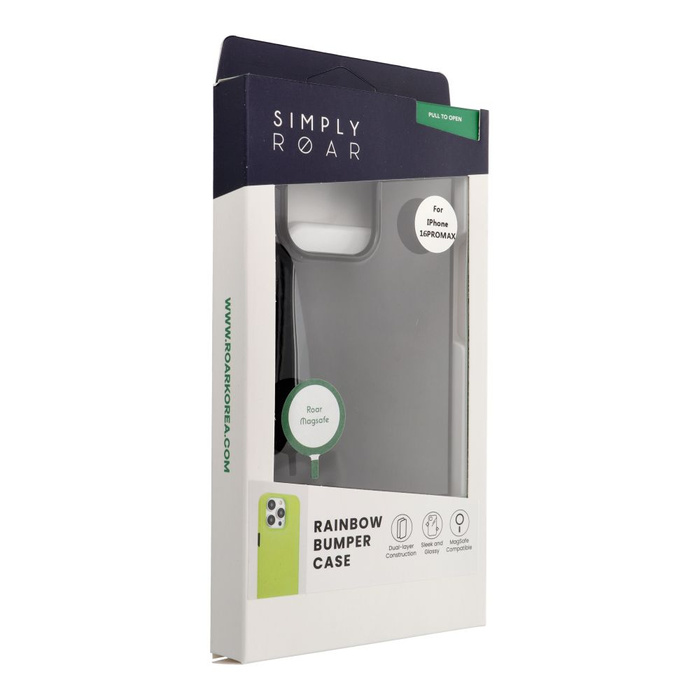 ROAR futerał RAINBOW BUMPER kompatybilny z MagSafe do IPHONE 16 Pro Max czarny