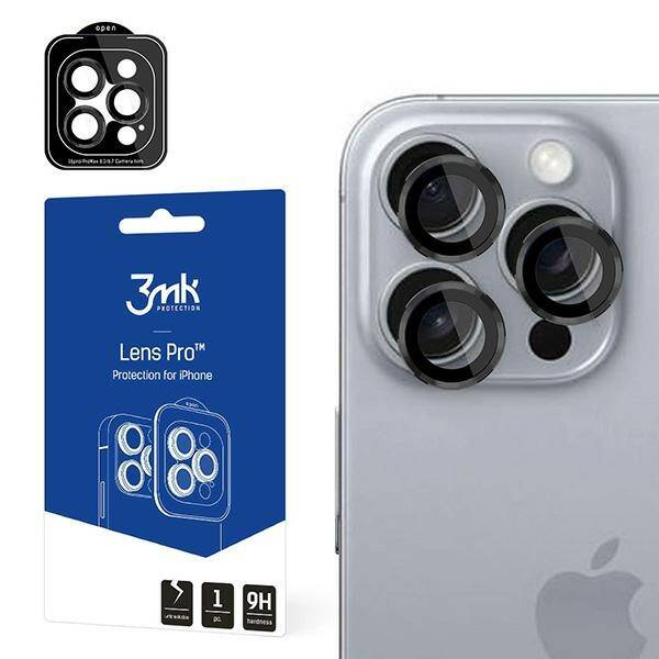 Ochrona na obiektyw aparatu 3MK Lens Protection Pro iPhone 16 Pro/ 16 Pro Max Black