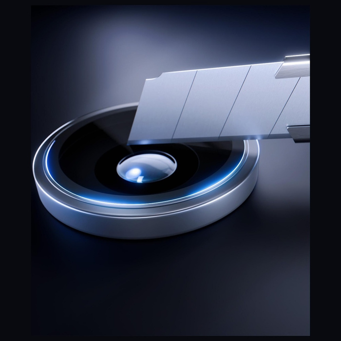 Ochrona na obiektyw aparatu 3MK iPhone 17 Air Lens Protection Pro srebrny