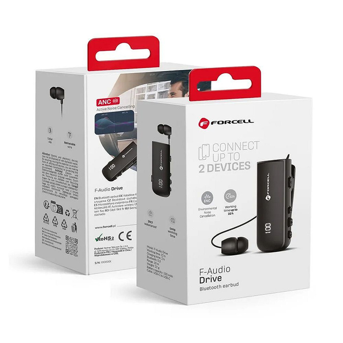 Słuchawka bluetooth Forcell F-Audio Drive EarBud czarna