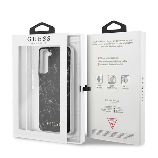 Guess GUHCS21MPCUMABK S21+ G996czarny/black hardcase Marble