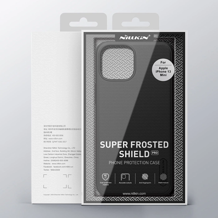 Etui Nillkin Super Frosted Shield Pro wytrzymałe etui pokrowiec iPhone 13 mini czerwony