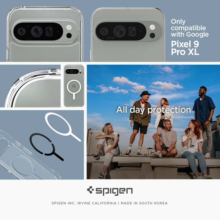 Etui SPIGEN ULTRA HYBRID ONETAP RING MAGSAFE GOOGLE PIXEL 9 PRO XL WHITE