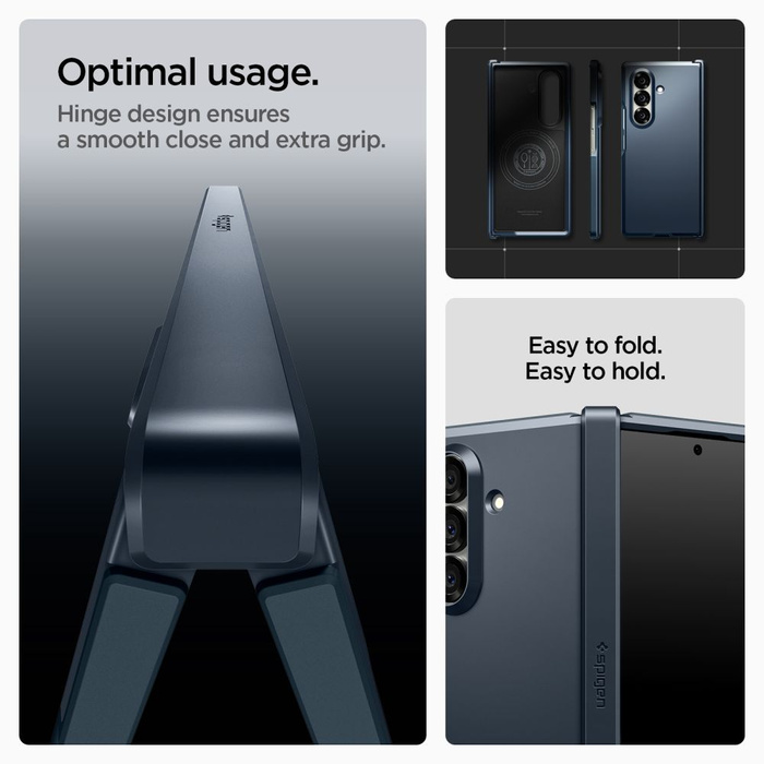 ETUI SPIGEN SAMSUNG GALAXY Z FOLD 7 TOUGH ARMOR PRO MAG MAGSAFE METAL SLATE