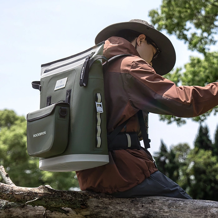 Plecak termiczny Rockbros z izolacją 18l  ergonomiczny - zielony