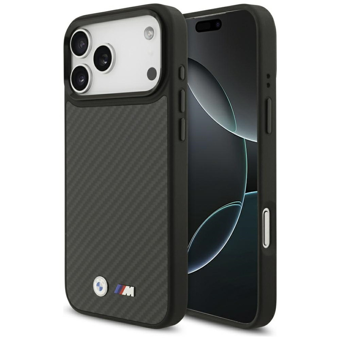 Etui BMW M Kevlar Matt MagSafe do iPhone 17 Pro Max czarny