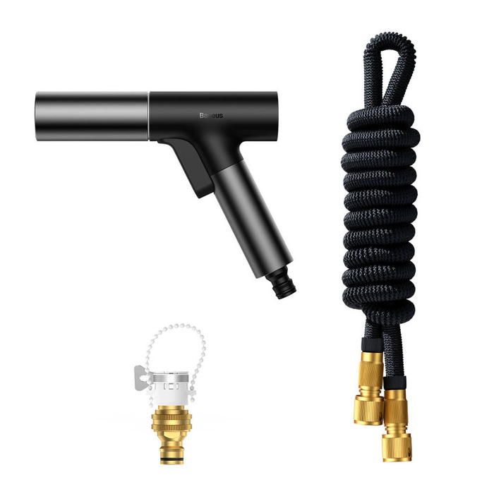 Baseus pistolet do mycia samochodu Baseus – zraszacz, myjka do auta 7,5 m - czarny (GF5)