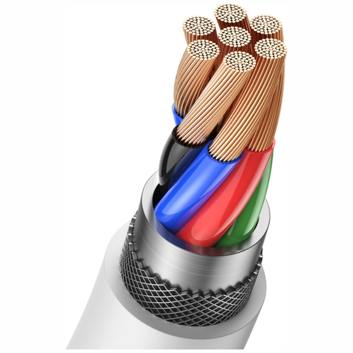 Kabel USAMS 3A USB-C do USB-A 3m US-SJ603 U84 Biała