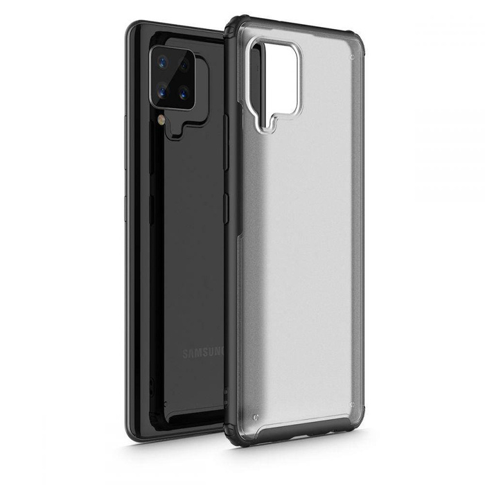 Etui TECH-PROTECT Galaxy A42 5G Hybridshell Frost Black Czarne Case