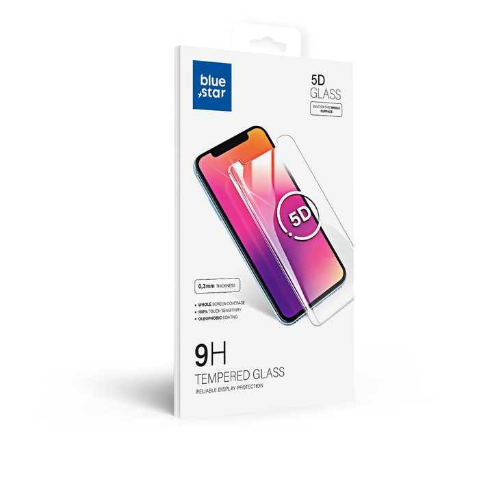 Szkło hartowane do Huawei P30 (full glue / case friendly) Blue Star 5D czarne