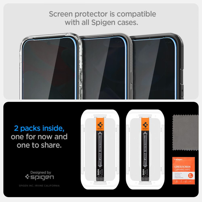 SZKŁO PRYWATYZUJĄCE SPIGEN GOOGLE PIXEL 9 PRO XL GLAS.TR ”EZ FIT” 2-PACK PRIVACY
