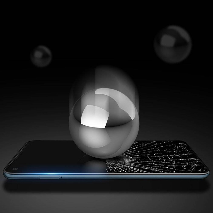 Dux Ducis 9D Tempered Glass wytrzymałe szkło hartowane 9H na cały ekran z ramką Motorola Moto G8 Power czarny (case friendly)