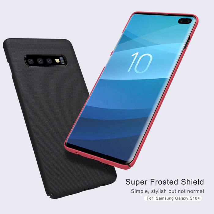 Etui NILLKIN SUPER FROSTED SHIELD SAMSUNG S10+ Plus BLACK 