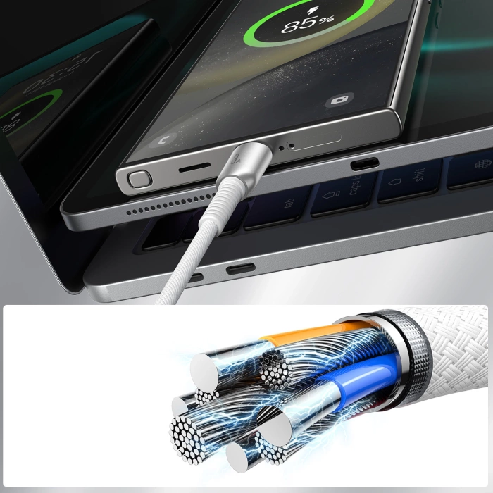 Kabel Joyroom S-A51 Cutting-Edge Series 3A USB-A - USB-C 1,2m - szary