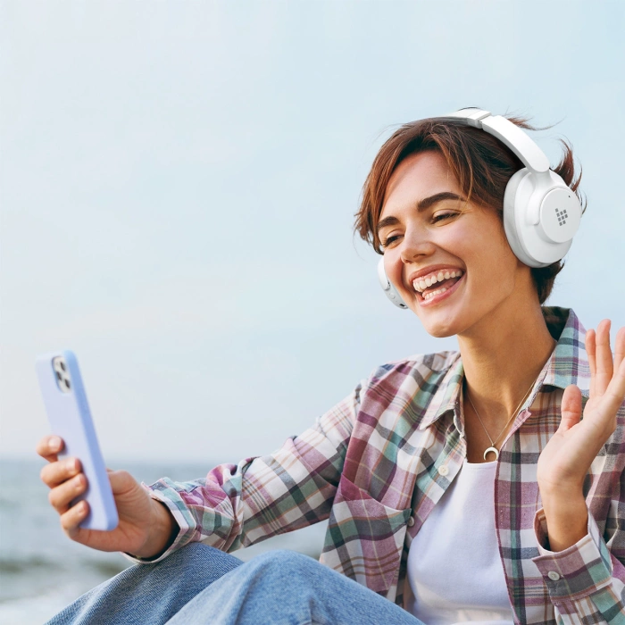 Słuchawki bezprzewodowe Tronsmart Sounfii Q20 ANC nauszne Bluetooth 5.3 - białe