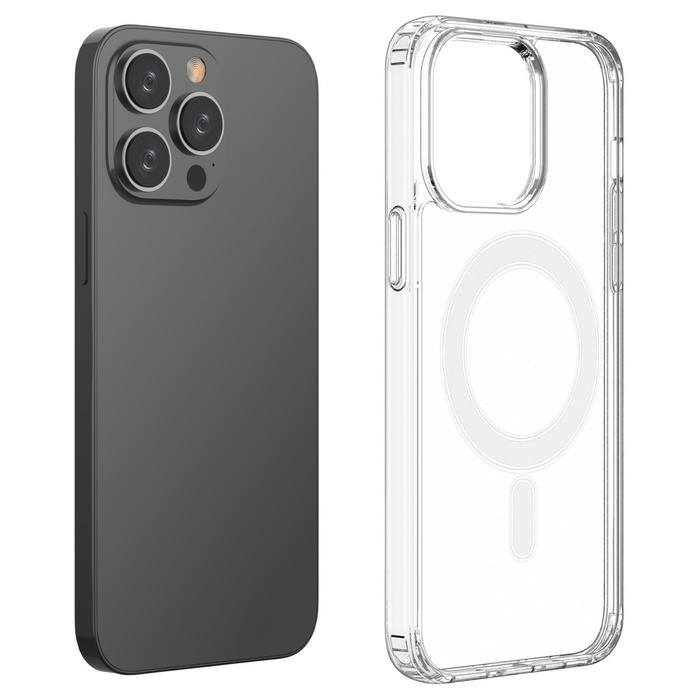 Clear Magnetic Case MagSafe etui iPhone 14 Pro Max magnetyczny pokrowiec przezroczysty