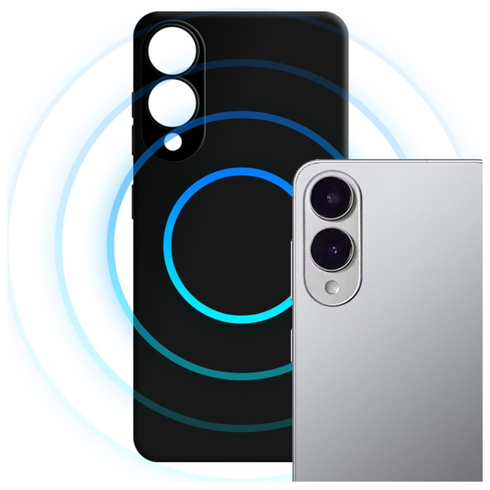 Etui 3MK Hardy MagSilicone do Samsung    Galaxy S25 Edge czarny