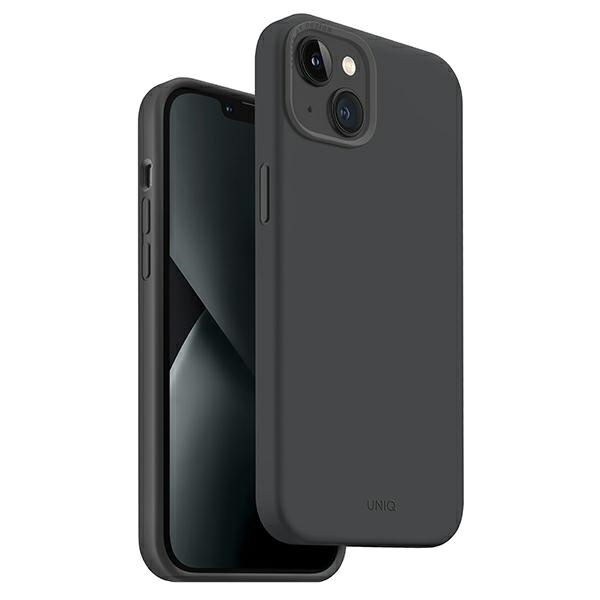 UNIQ etui Lino Hue iPhone 14 Plus 6,7" Magclick Charging szary/charcoal grey