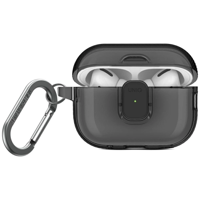 Etui UNIQ AirPods Pro 2 Glase Pro Lock Case Dymny