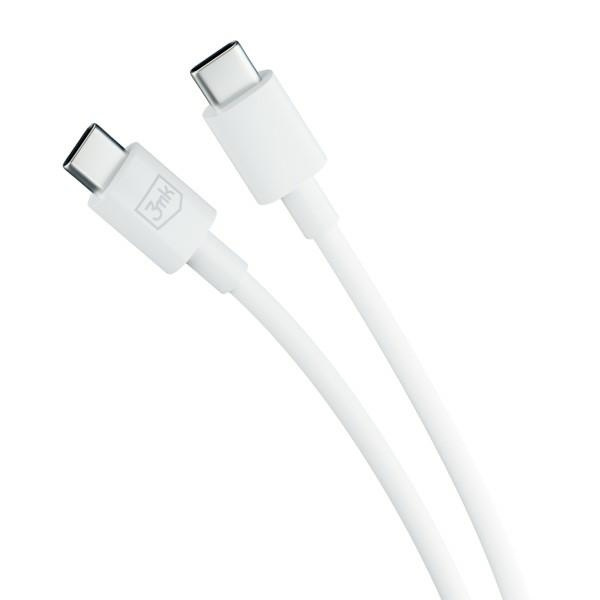 3MK Hyper Cable USB-C - USB-C 100W 1.2m Biały/White Kabel