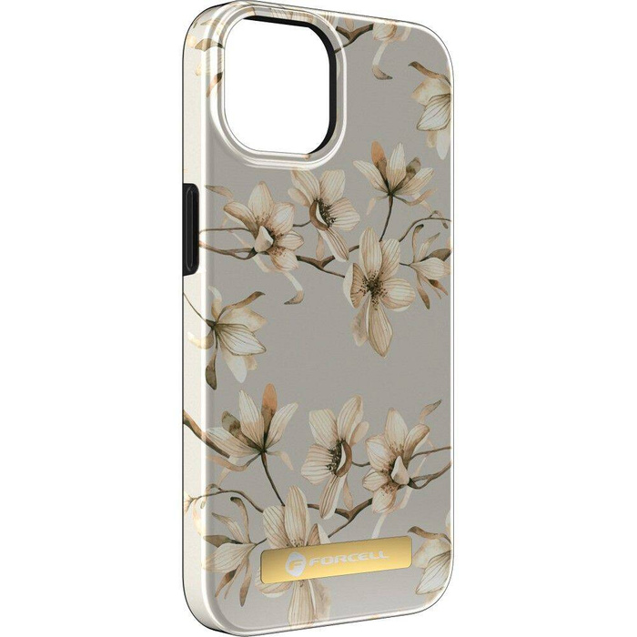 FORCELL F-PROTECT Mirage futerał kompatybilny z MagSafe do IPHONE 15 Plus spring flowers
