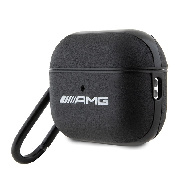 Etui AMG AMAP2SLWK AirPods Pro 2 cover czarny/black Leather White Logo Case