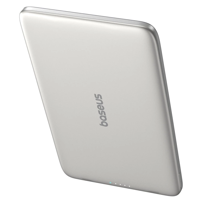Powerbank Baseus PicoGo AM41 Ultra-Slim 5000mAh 20W kompatybilny z MagSafe z kablem Bases Simple USB-C 60W 30cm - tytanowy