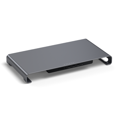 Satechi USB-C Monitor Stand Hub XL - podstawka i hub do monitorów (USB-C 5Gbps, USB-A 3.0 5Gbps, czytnik kart micro/SD 104MB/S, 3,5mm jack) (space gray)