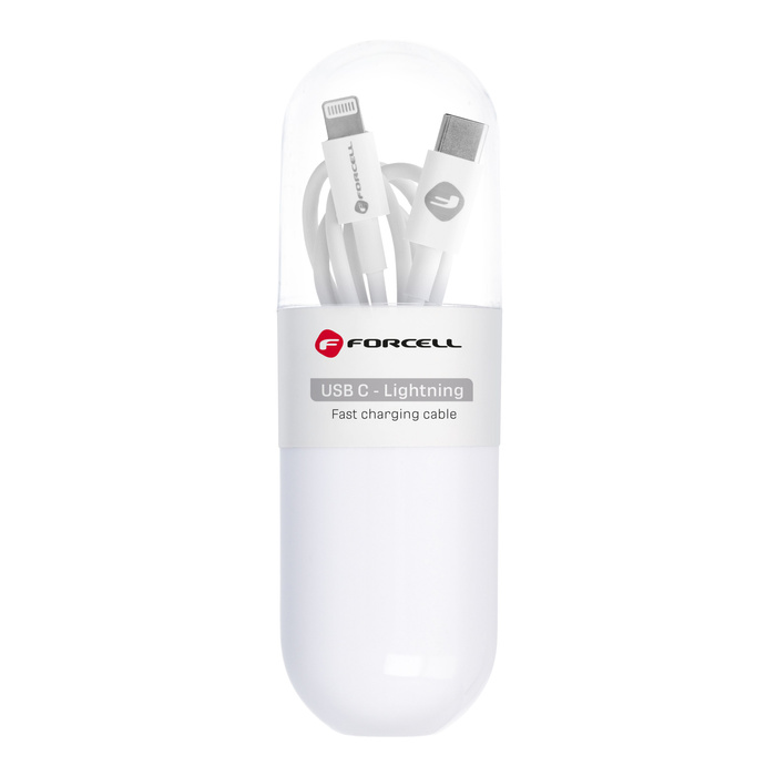 FORCELL C291 kabel Typ C do Lightning PD 27W TUBA 1 m biały