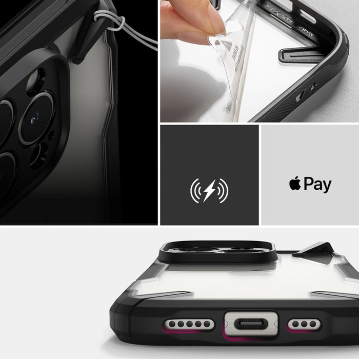 Etui RINGKE FUSION X IPHONE 16 PRO MAX BLACK