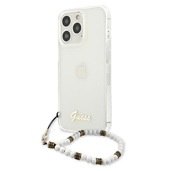 Etui GUESS Apple iPhone 13 13 Pro White Pearl Bezbarwny Hardcase