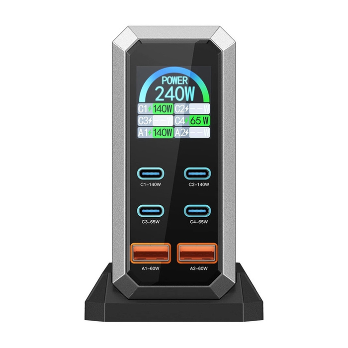 Ładowarka sieciowa Blitzwolf BW-S31 2xUSB-A, 4xUSB-C, PD, 240W