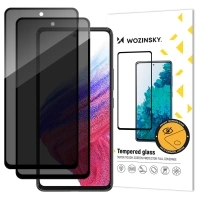 Szkło hartowane Wozinsky Privacy Glass prywatyzujące na Xiaomi Redmi Note 14S, 2-pak