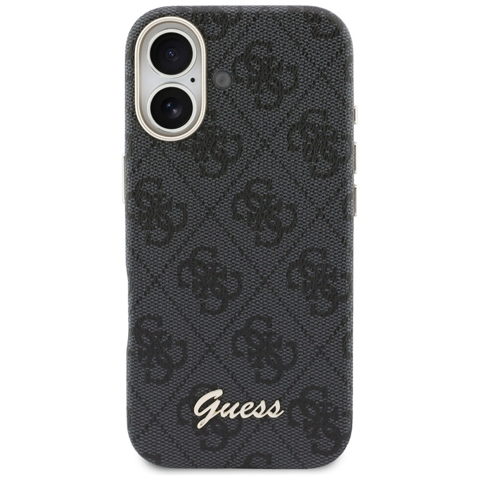 Etui Guess 4G Script MagSafe do iPhone   17 czarny